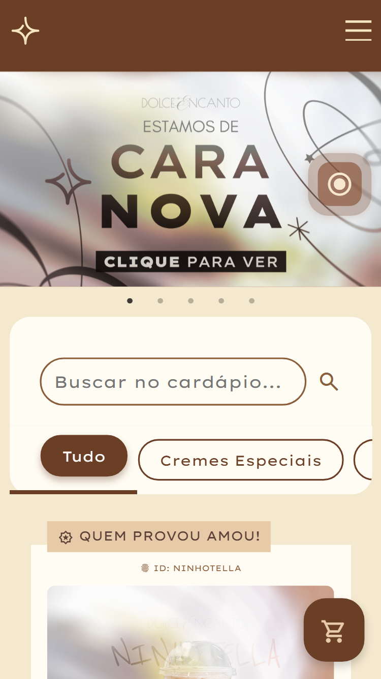 Cardapio Novo